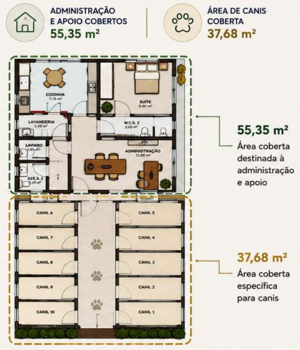 Planta do projeto nova sede